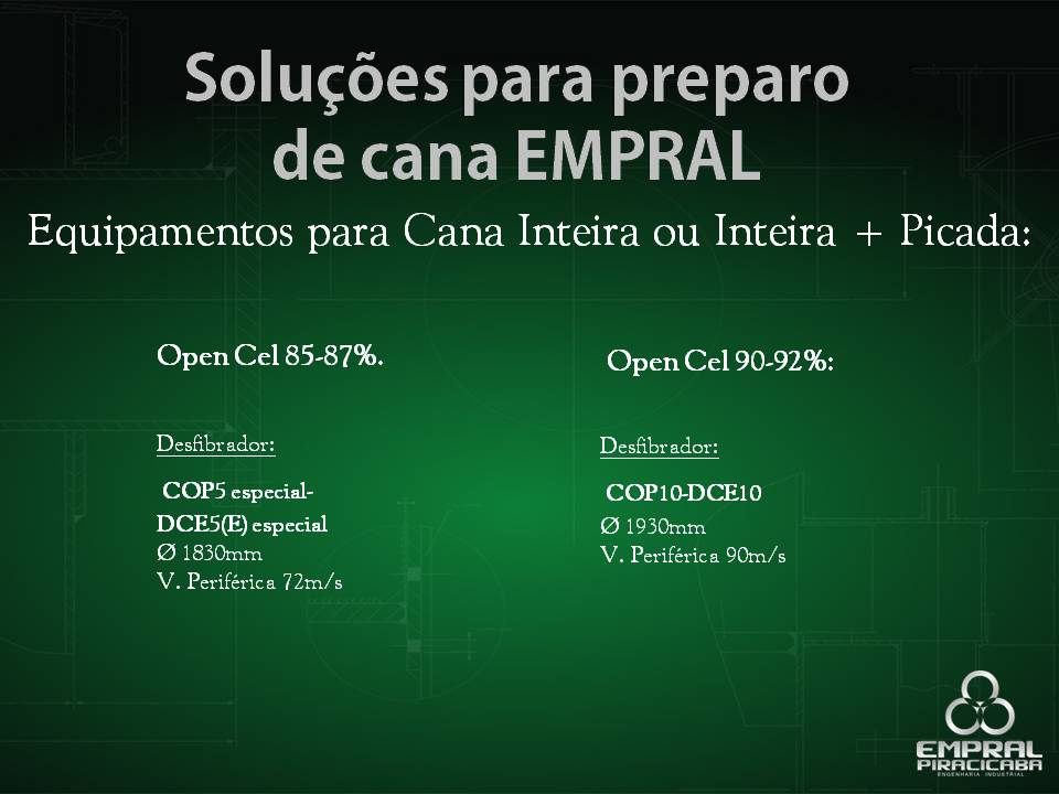 Solução de Preparo de Cana - Slide 13