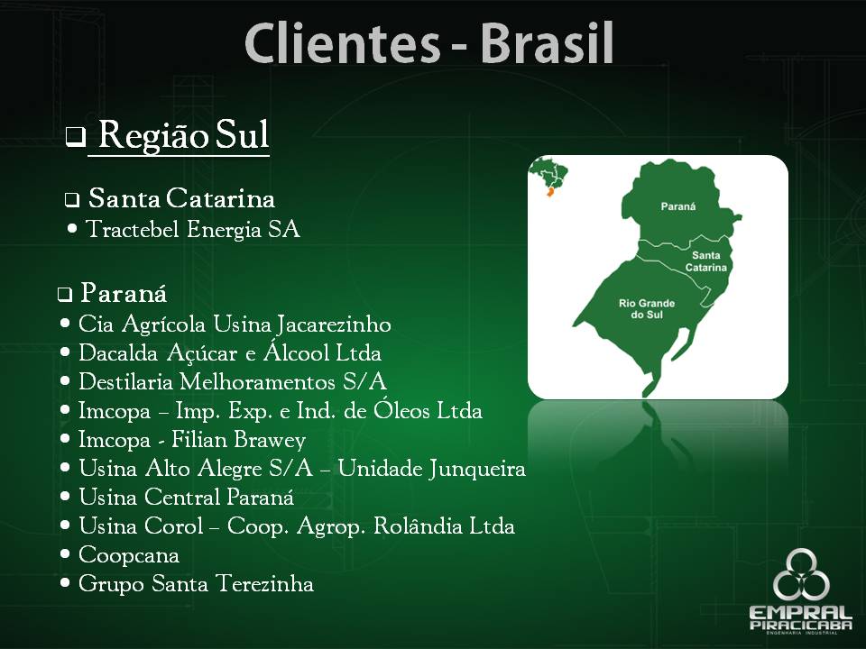 Solução de Preparo de Cana - Slide 31